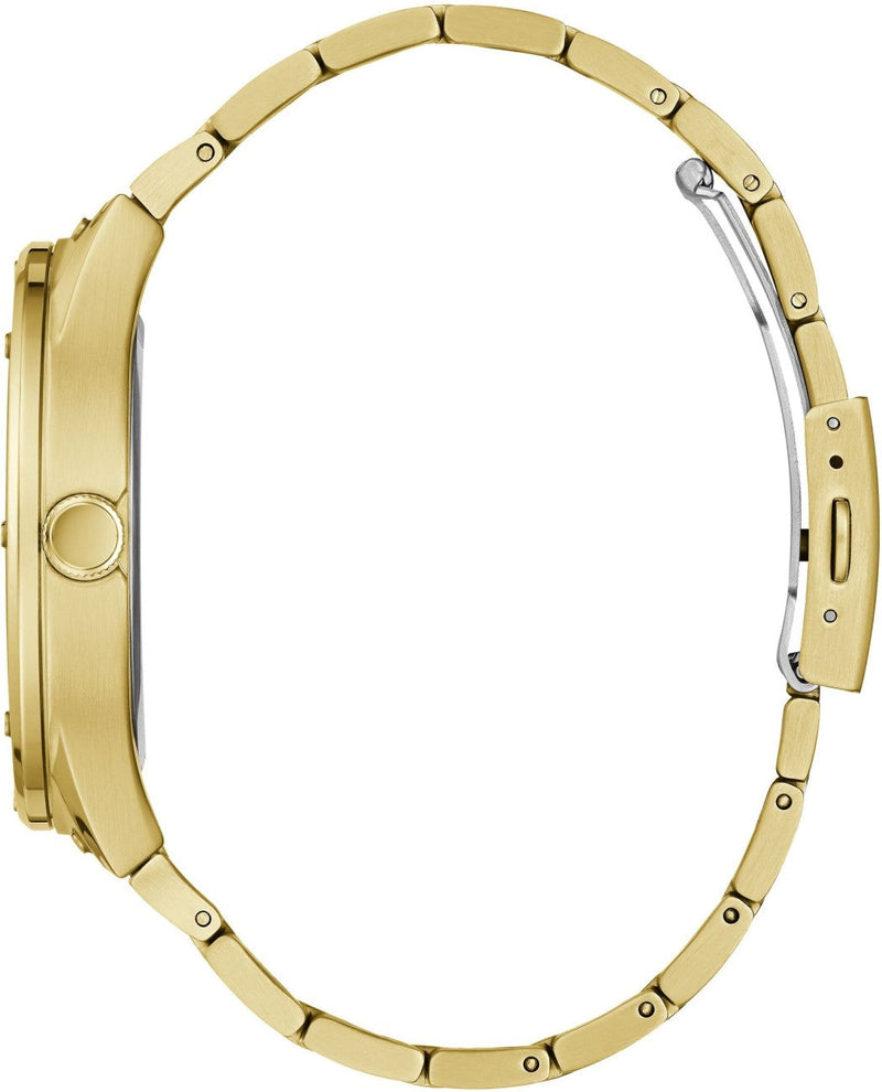 Shop Guess Scope Gold Dial Gold Steel Strap Watch for Men - GW0454G2 in USA