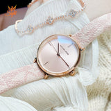 Michael Kors Jayne Three Hand Rose Gold Dial Pink Leather Strap Watch For Women - MK7130 Buy Now By Michael Kors