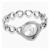 Shop Swarovski Crystal Flower Silver Dial Silver Steel Strap Watch for Women - 5547622 in USA