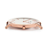 Daniel Wellington Classic Bristol White Dial Brown Leather Strap Watch For Women - DW00100039 Buy Now By Daniel Wellington