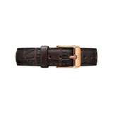 Daniel Wellington Classic Petite York Black Dial Brown Leather Strap Watch For Women - DW00100170 Buy Now By Daniel Wellington