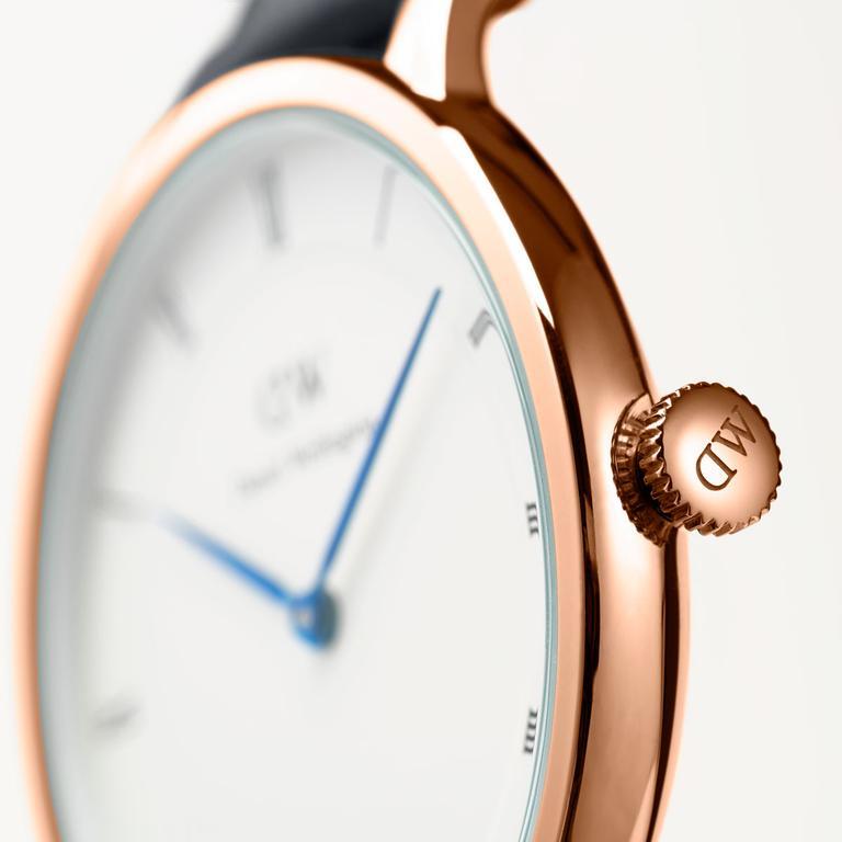 Daniel Wellington Dapper York White Dial Brown Leather Strap Watch For Women - DW00100093 Buy Now By Daniel Wellington