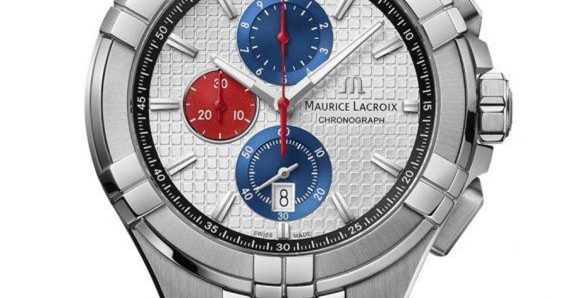 Maurice Lacroix Aikon Chronograph Special Edition Mahindra Racing Silver Dial Grey Rubber Strap Watch for Men - AI1018-TT031-130-2 Buy Now By Maurice Lacroix
