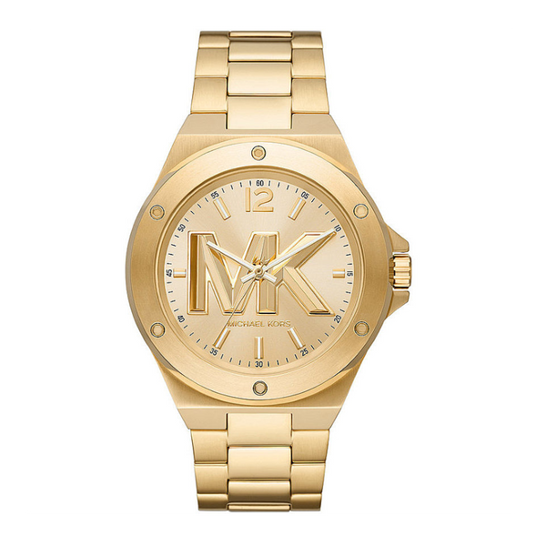 Michael Kors Lennox Three-Hand Quartz Gold Dial Gold Steel Strap Watch For Men - MK8939 Buy Now By Michael Kors