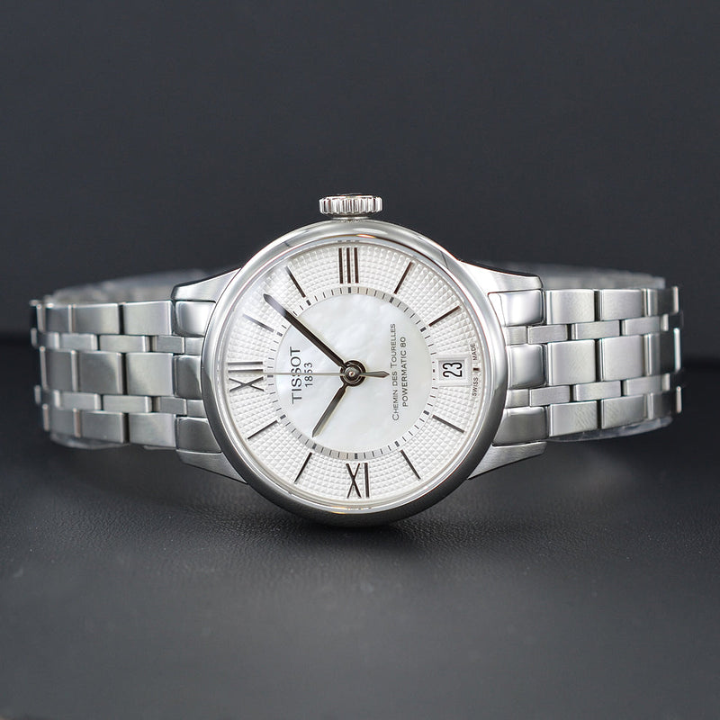 Tissot Chemin Des Tourelles Powermatic 80 Lady Silver Dial Silver Steel Strap Watch For Women - T099.207.11.118.00 Buy Now By Tissot