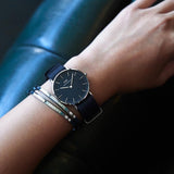 Daniel Wellington Classic Cornwall Black Dial Black Nylon Strap Watch For Women - DW00100149 Buy Now By Daniel Wellington