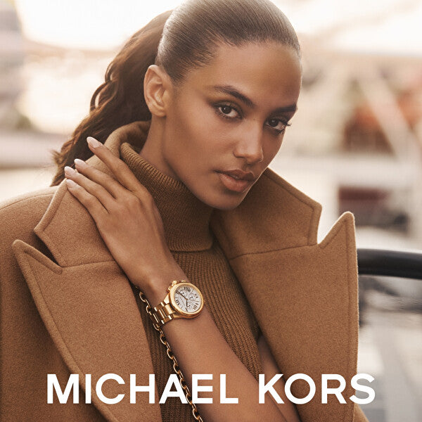 Michael Kors Camille Chronograph White Dial Gold Steel Strap Watch For Women - MK7270 Buy Now By Michael Kors