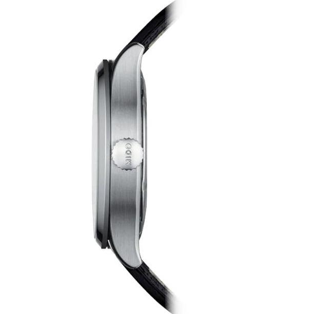 Mido Multifort Automatic Silver Dial Black Leather Strap Watch For Men - M005.430.16.031.80 Buy Now By Mido