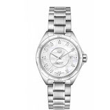 Shop Tag Heuer Formula 1 Diamonds Mother Of Pearl White Dial Silver Steel Strap Watch for Women - WBJ1419.BA0664 in USA