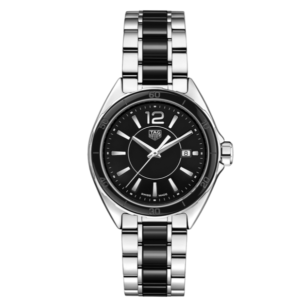 Shop Tag Heuer Formula 1 Quartz Black Dial Two Tone Steel Strap Watch for Women - WBJ141AA.BA0973 in USA