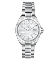 Shop Tag Heuer Formula 1 Quartz Mother of Pearl White Dial Silver Steel Strap Watch for Women - WBJ1418.BA0664 in USA