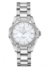 Shop Tag Heuer Aquaracer Mother of Pearl Dial Silver Steel Strap Watch for Women - WBD131A.BA0748 in USA