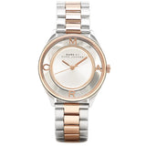 Marc Jacobs Tether Transparent White Dial Two Tone Steel Strap Watch for Women - MBM3436 Buy Now By Marc Jacobs