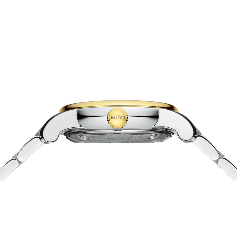 Mido Baroncelli III Automatic White Dial Two Tone Steel Strap Watch For Women - M7600.9.26.1 Buy Now By Mido