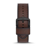 Fossil Bronson Chronograph Brown Dial Brown Leather Strap Watch for Men - FS5875