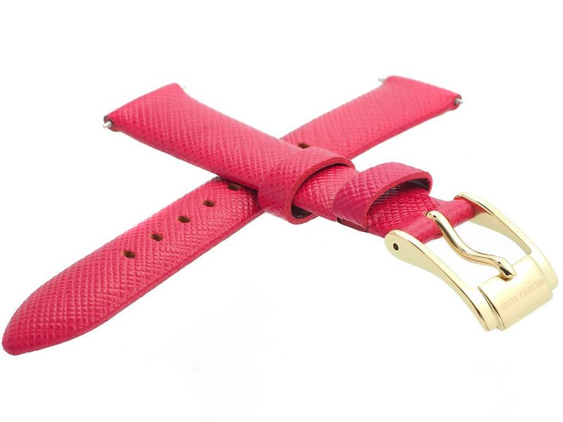Michael Kors Averi Gold Dial Pink Leather Strap Watch for Women - MK2525 Buy Now By Michael Kors
