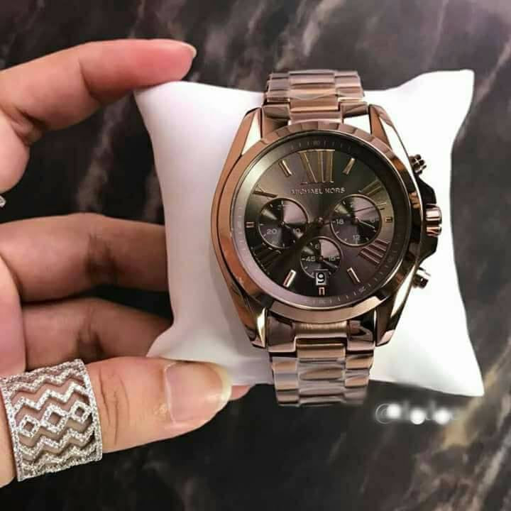 Michael Kors Bradshaw Chronograph Brown Dial Brown Steel Strap Watch For Women - MK6247 Buy Now By Michael Kors