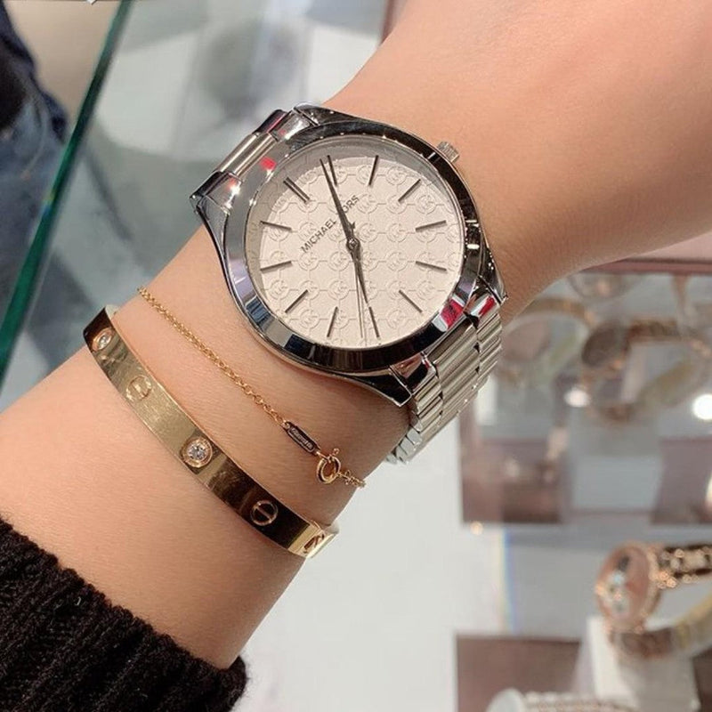 Michael Kors Runway Silver Dial Silver Stainless Steel Strap Watch for Women - MK3371 Buy Now By Michael Kors