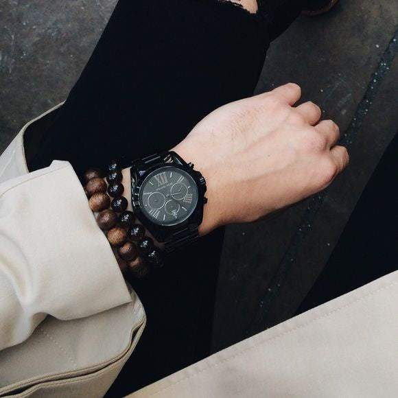 Michael Kors Bradshaw Black Dial Black Steel Strap Watch for Men - MK5550 Buy Now By Michael Kors