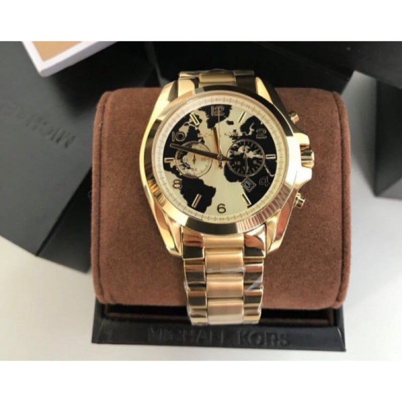Michael Kors Bradshaw Stop Hunger Black Gold Dial Gold Steel Strap Watch for Women - MK6272 Buy Now By Michael Kors