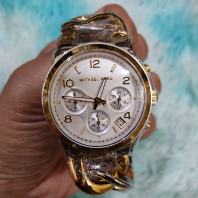 Michael Kors Runway White Dial Two Tone Steel Strap Watch for Women - MK3199 Buy Now By Michael Kors