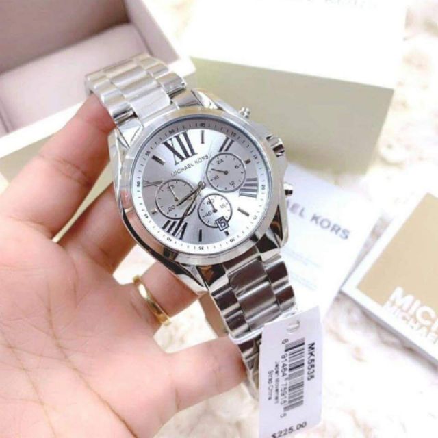 Michael Kors Bradshaw Silver Dial Silver Steel Strap Watch for Men - MK5535 Buy Now By Michael Kors