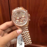 Michael Kors Lexington Rose Gold Dial Rose Gold Stainless Steel Strap Watch for Men - MK8580 Buy Now By Michael Kors