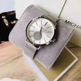 Michael Kors Portia Silver Dial Silver Mesh Bracelet Watch for Women - MK3843 Buy Now By Michael Kors