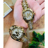 Michael Kors Bradshaw Gold Dial Gold Steel Strap Watch for Women - MK6487 Buy Now By Michael Kors