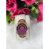 Michael Kors Lauryn Pink Dial Rose Gold Steel Strap Watch for Women - MK3722 Buy Now By Michael Kors