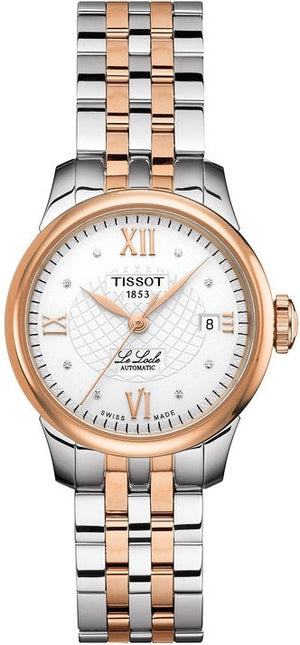 Tissot Le Locle Automatic Small Lady Silver Dial Two Tone Steel Strap Watch For Women - T41.2.183.33