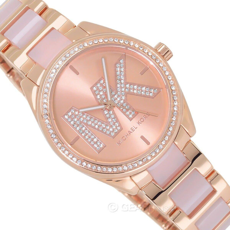 Michael Kors Janelle Analog Rose Gold Dial Two Tone Steel Strap Watch For Women - MK4731 Buy Now By Michael Kors