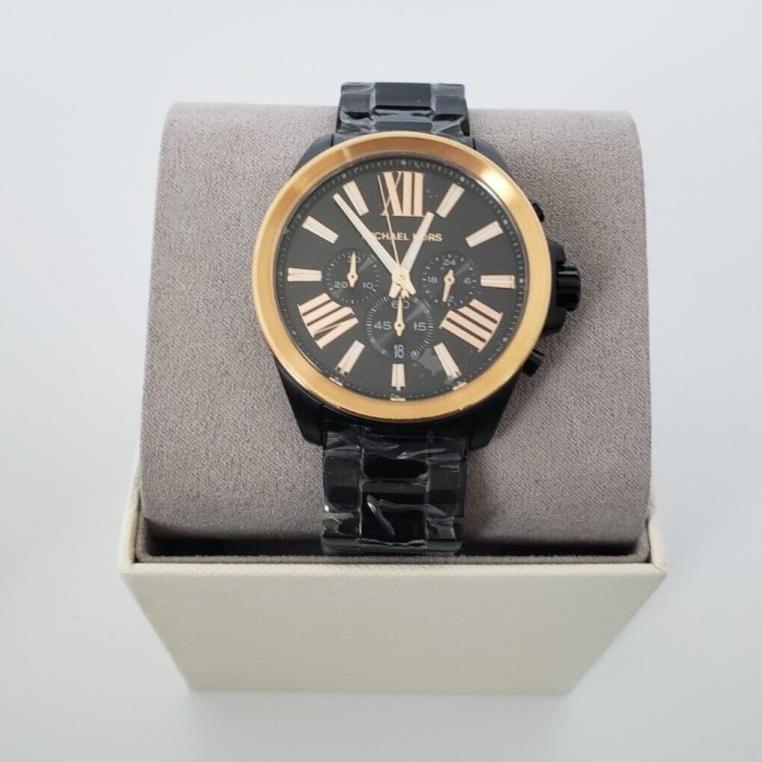 Michael Kors Wren Chronograph Black Dial Black Steel Strap Watch For Men - MK8933 Buy Now By Michael Kors