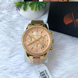 Michael Kors Ritz Chronograph Rose Dial Two Tone Steel Strap Watch for Women - MK6475 Buy Now By Michael Kors