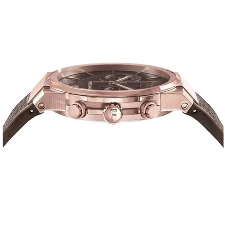 Salvatore Ferragamo Sapphire Chrono Brown Dial Brown Rubber Strap Watch for Men - SFME01023 Buy Now By Salvatore Ferragamo