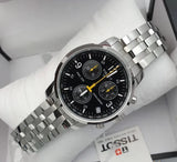 Tissot T Sport PRC200 Chronograph Black Dial Silver Steel Strap Watch for Men - T17.1.586.52 Buy Now By Tissot