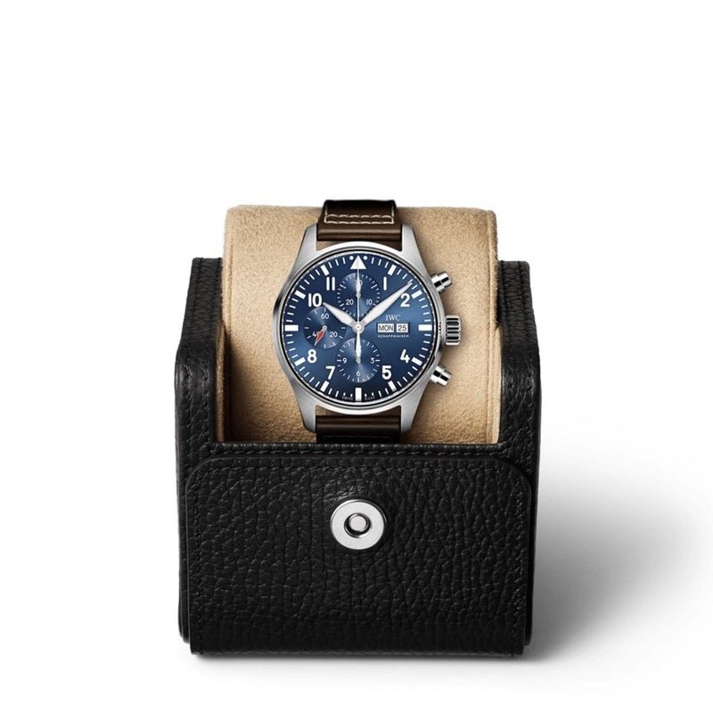 Shop IWC Pilot’s Watch Chronograph Edition “Le Petit Prince” Blue Dial Brown Leather Strap Watch for Men - IW377714 in USA