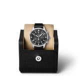 IWC Pilot's Watch Chronograph Black Dial Black Leather Strap Watch for Men - IW377709 Buy Now By IWC