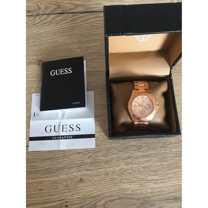 Guess BFF Multifunction Rose Gold Dial Rose Gold Steel Strap Watch for Women - W0231L4 Buy Now By Guess