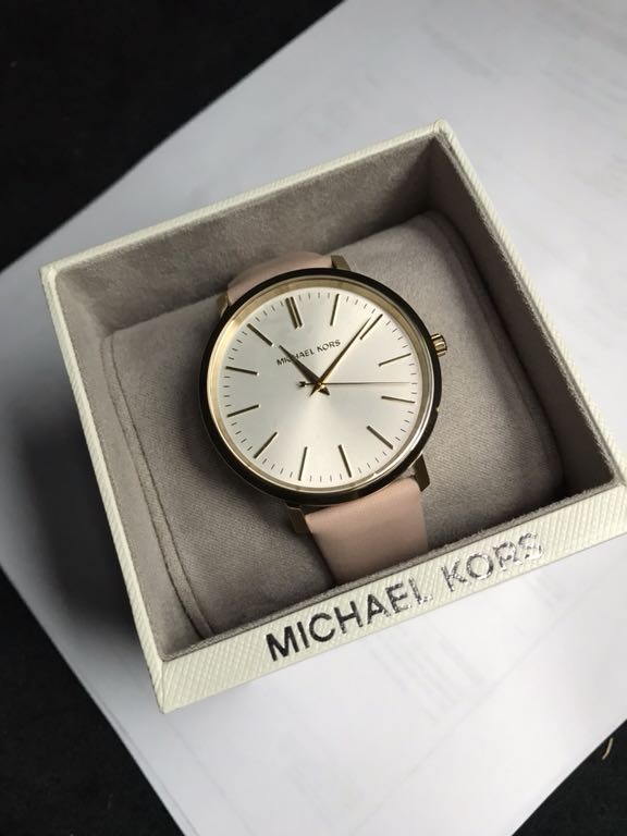 Michael Kors Jaryn Quartz Gold Dial Pink Leather Strap Watch For Women - MK2471 Buy Now By Michael Kors