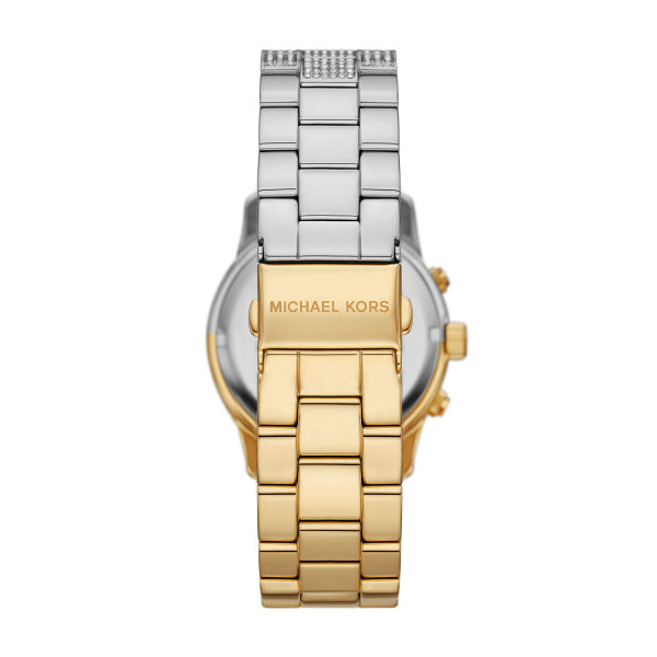 Michael Kors Runway Chronograph Gold Dial Two Tone Steel Strap Watch For Women - MK7329 Buy Now By Michael Kors