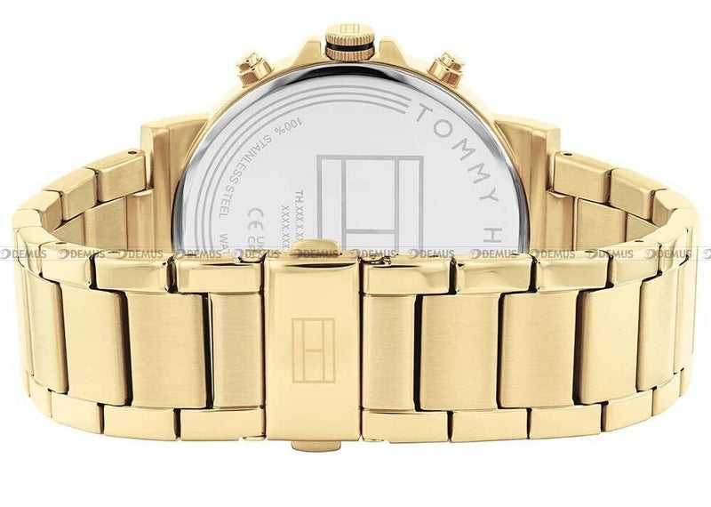 Tommy Hilfiger Tyson Chronograph Gold Dial Gold Steel Strap Watch For Men - 1710611 Buy Now By Tommy Hilfiger