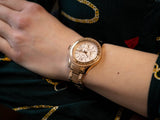 Fossil Stella Sport Multifunction Rose Gold Dial Rose Gold Steel Strap Watch for Women - ES5106 Buy Now By Fossil