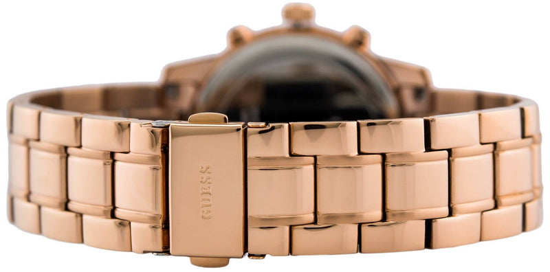 Guess Mini Sunrise Chronograph Quartz Rose Gold Dial Rose Gold Steel Strap Watch For Women - W0448L3 Buy Now By Guess
