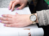 Hugo Boss Flawless White Dial Gold Mesh Bracelet Watch for Women - 1502552 Buy Now By Hugo Boss