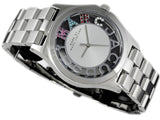 Marc Jacobs Henry Skeleton Silver Dial Silver Steel Strap Watch for Women - MBM3262 Buy Now By Marc Jacobs