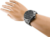 Diesel Mega Chief Chronograph Grey Dial Grey Steel Strap Watch for Men - DZ4282 Buy Now By Diesel
