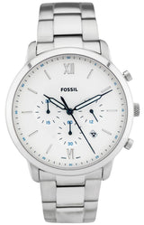 Fossil Neutra Chronograph White Dial Silver Steel Strap Watch for Men - FS5433 Buy Now By Fossil