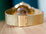Hugo Boss Horizon Quartz Black Dial Gold Mesh Bracelet Watch For Men - 1513735 Buy Now By Hugo Boss