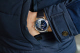 Emporio Armani Aviator Blue Dial Blue Leather Strap Watch For Men - AR11105 Buy Now By Emporio Armani